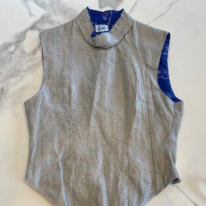 EUC Womens Fencing Blue Gauntlet copper foil lame vest size 40/51 (med)